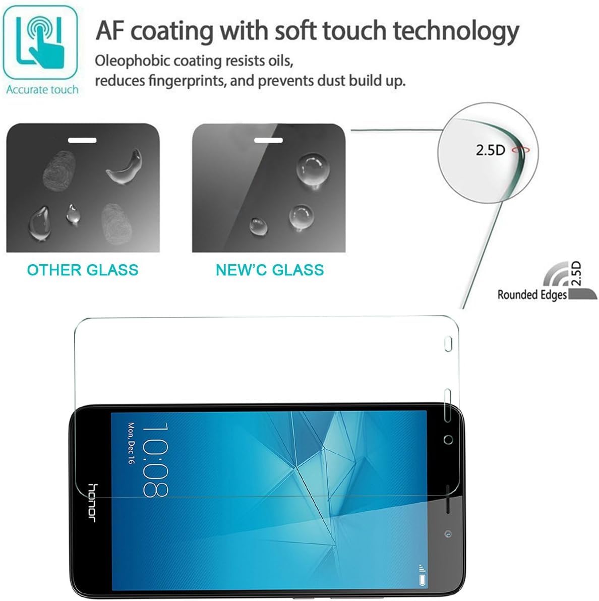 Pellicola Vetro Temperato Proteggi Display Trasparente Per Huawei GT3 O