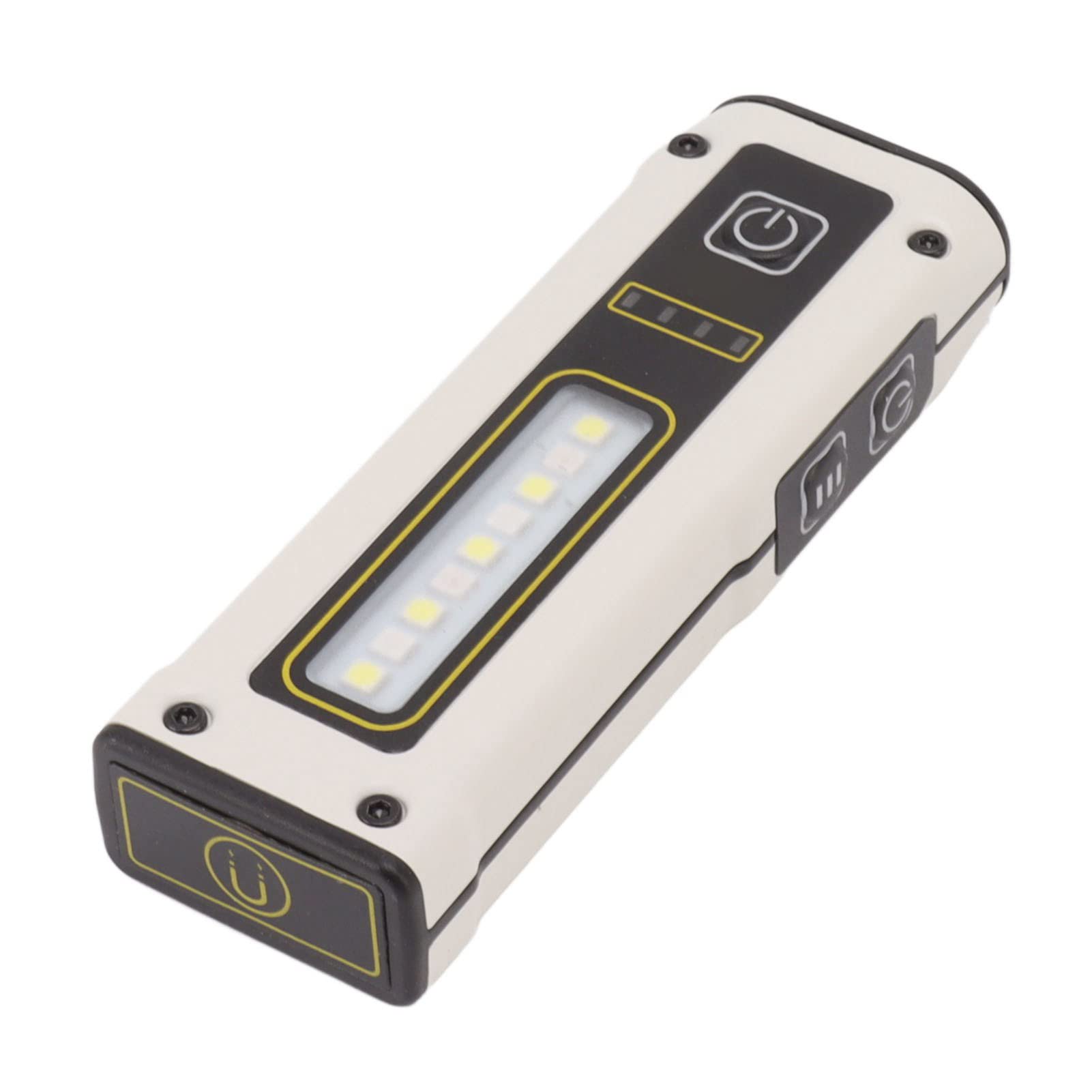 AMONIDA Mini Lampe de Poche à Double Source de Lumière avec Queue (WHITE)