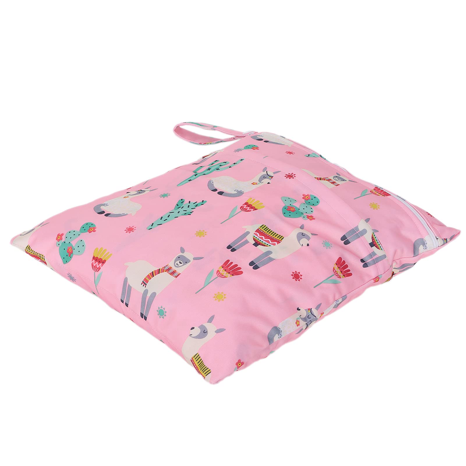 Storage Bag, Cute Pattern Baby Cloth Bag 35 X 30cm for Travel(Grass mud Horse)-image-31