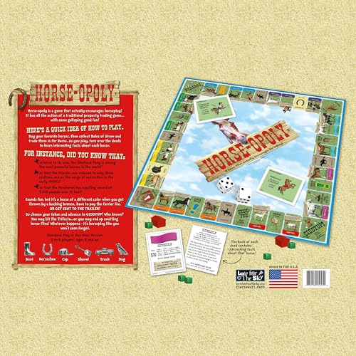 Juego de mesa Horse-Opoly para familias y niños miniatura 7