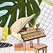 Rolife 3D Wooden Assembly Puzzle Wood Craft Kit 3D Puzzle Fun Creative DIY Arts and Crafts Piano Model Brain Teaser Assembly Puzzle Model Toy for Kids and Adults Best Birthday