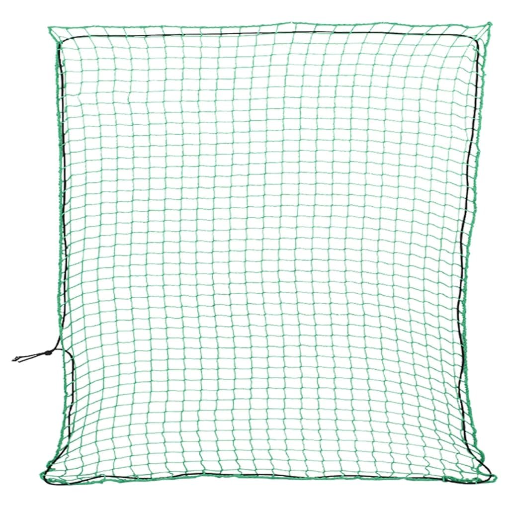 Mangloder - Red para remolque con cuerda de goma verde, 4 x 4 m, polipropileno, resistente a la intemperie y a los rayos UV, para vehículos