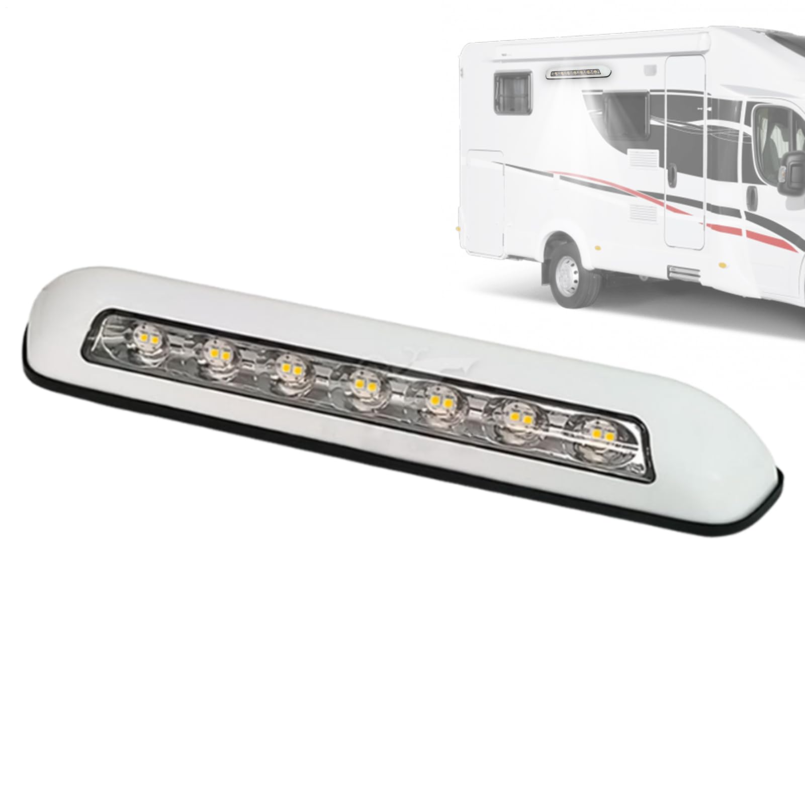 Plafoniera LED Campervan Impermeabile Luce Esterna RV per Rimorchio Barca Trailers