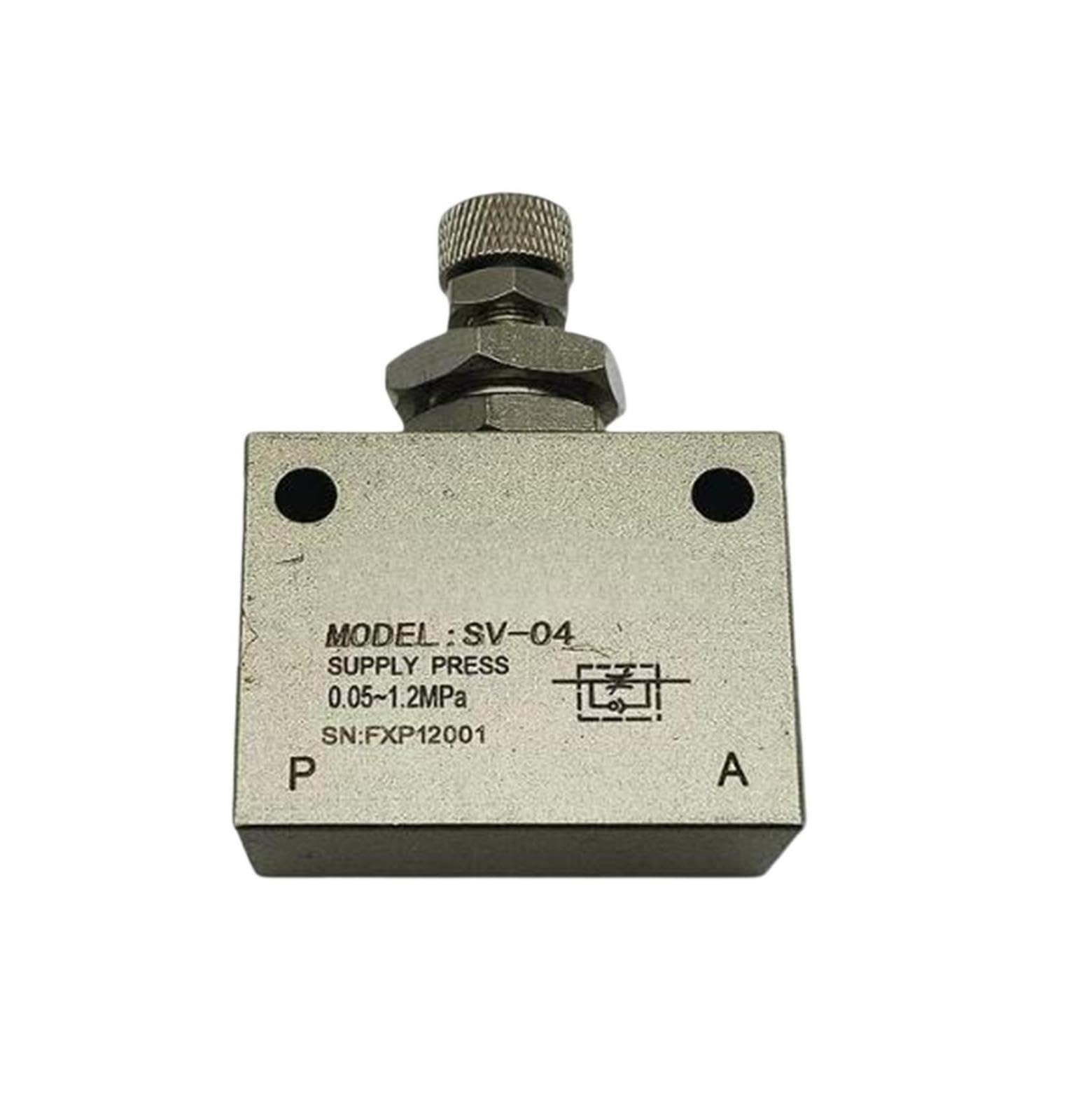 One-way Flow-regulating Throttle Valve SV-04
