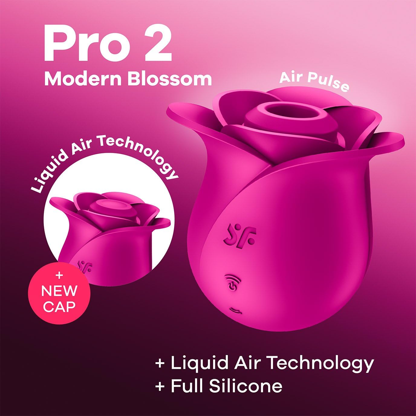 Satisfyer Pro 2 Classic Blossom | Succionador de Clítoris Femenino | Vibrador Air Pulse | 11 Programas Ondas de Presión | Juguetes sexuales resistente al Agua (IPX7) | Silicona respetuosa con la Piel