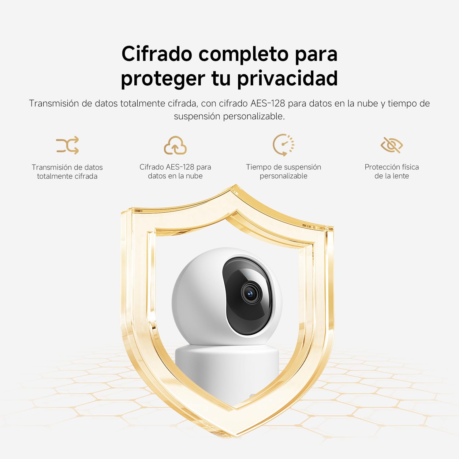 XIAOMI C201 Camara Vigilancia WiFi Interior, 1080P HD 360° Camara Vigilancia, Detección de Personas y Mascotas, Seguimiento Dinámico, Audio Bidireccional, Control Remoto, Compatible con Alexa y Google