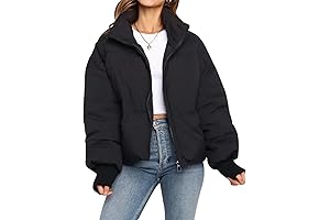 Women's Cropped Puffer Jacket: Stay Warm in Style