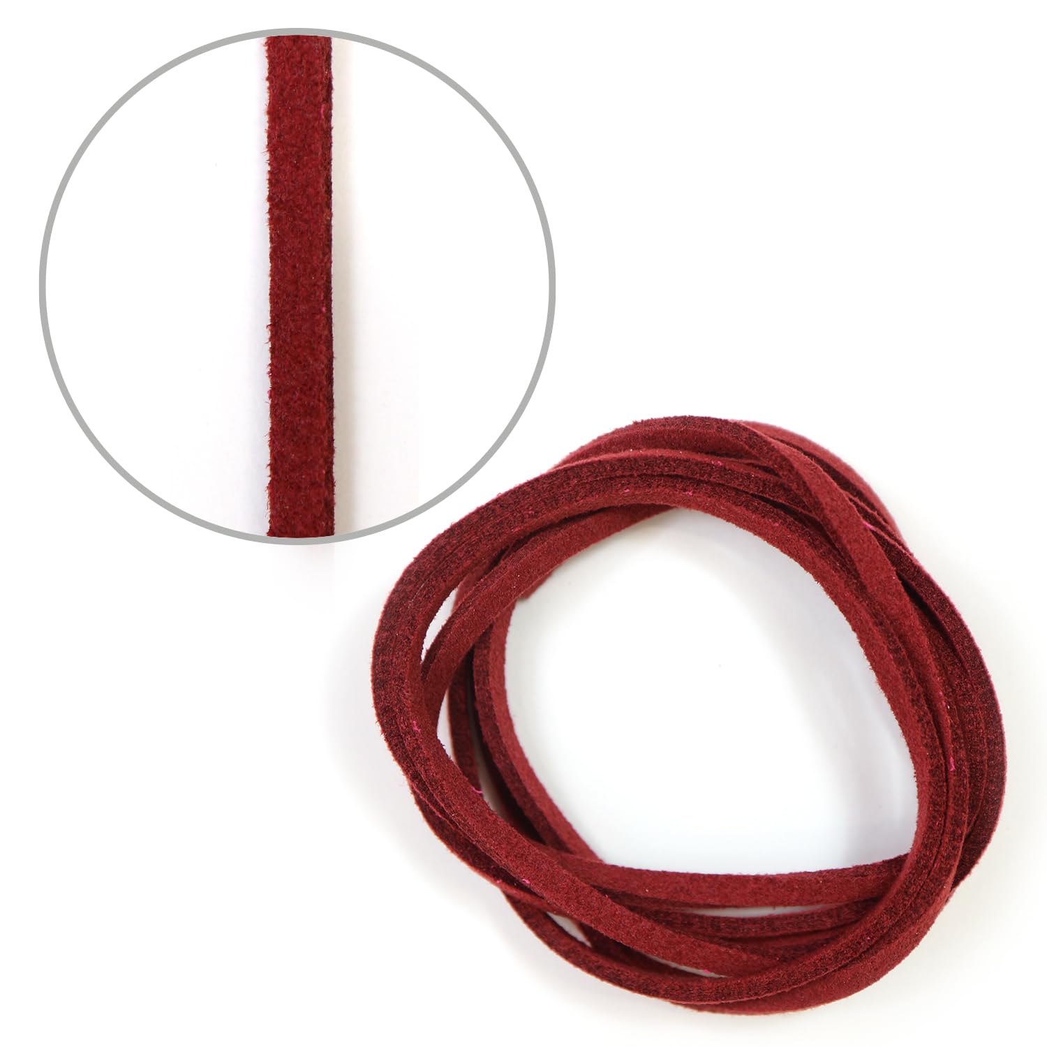 Amazon.co.jp: スエード紐 えんじ レザー 革ひも アクセサリー パーツ