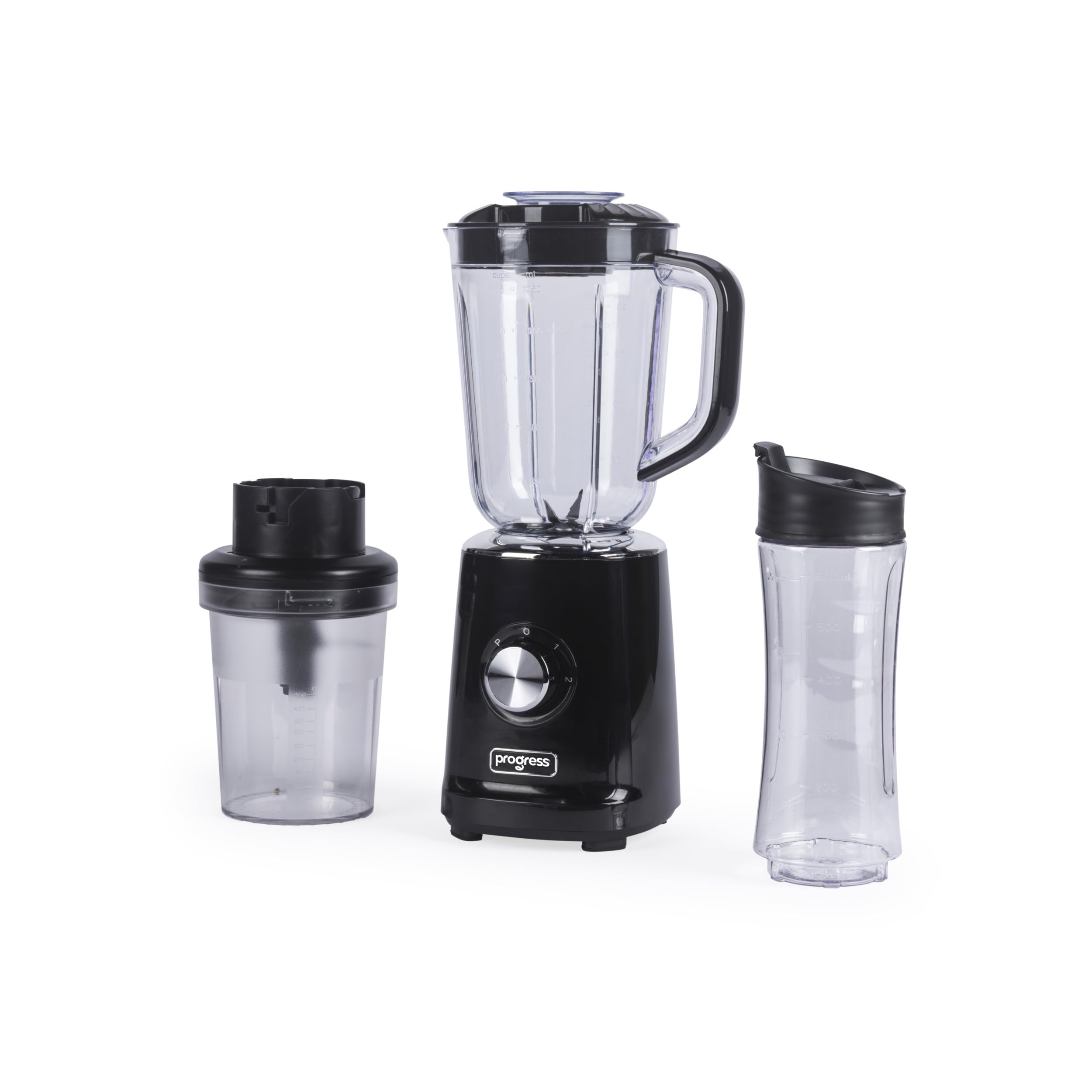 Progress 3 In 1 Jug Blender Set, 500W, 1.25L Jug