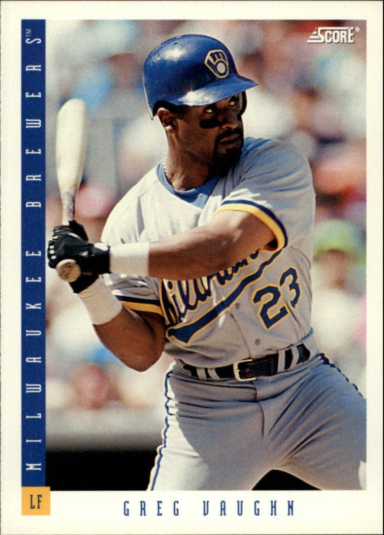 Amazon.com: 1993 Score Baseball Card #160 Greg Vaughn
