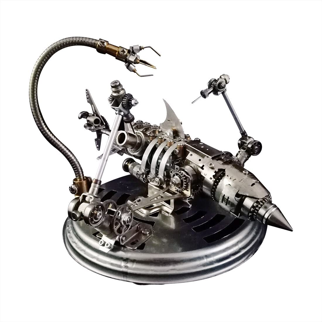 Amazon | Kisss 3Dメタルパズル サメモデルキット スチームパンク 3D