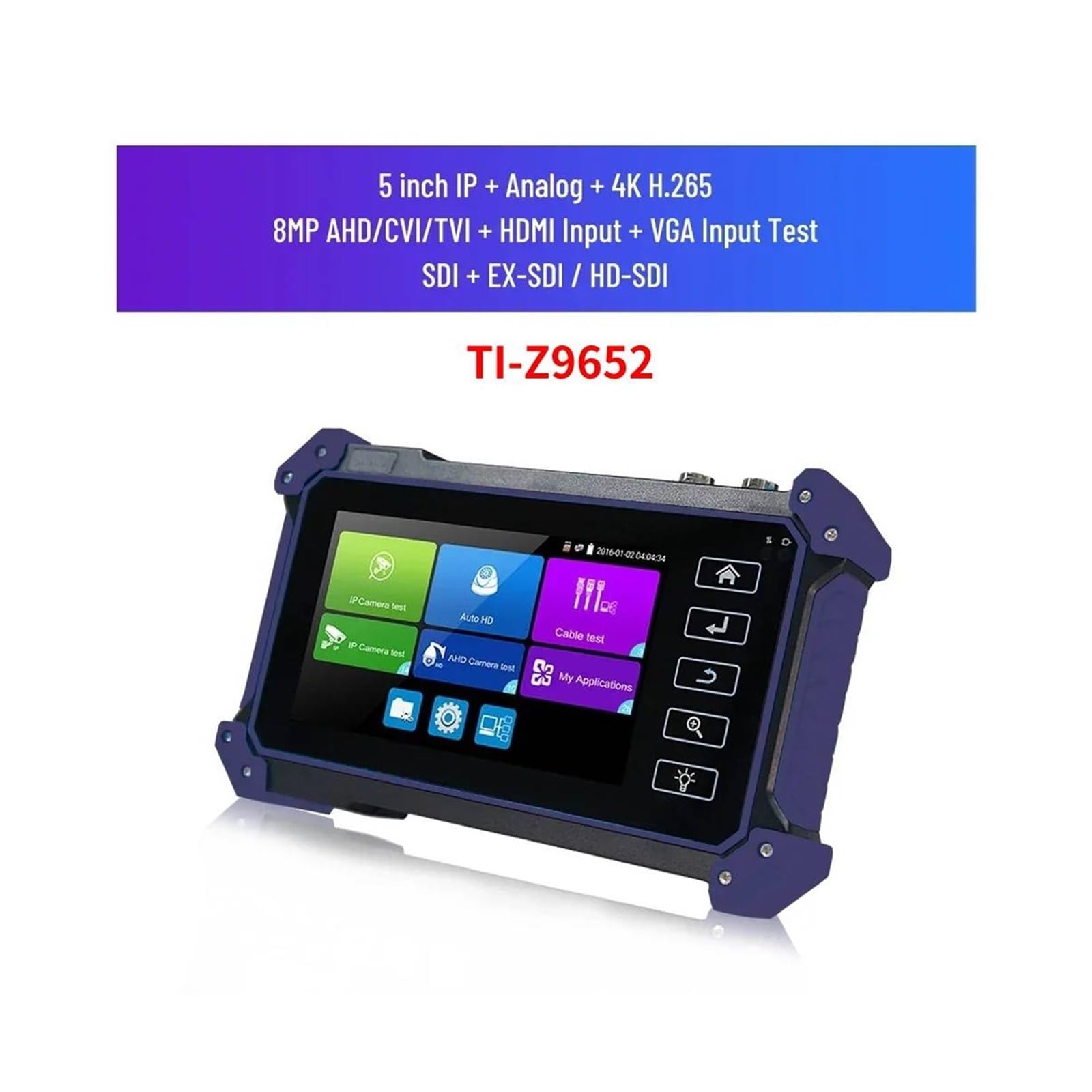 CCTV Tester, Tester IPC CCTV AHD CVI TVI SDI Test Telecamera IP 4K Tracciante Cavo Ingresso HDMI PTZ VGA