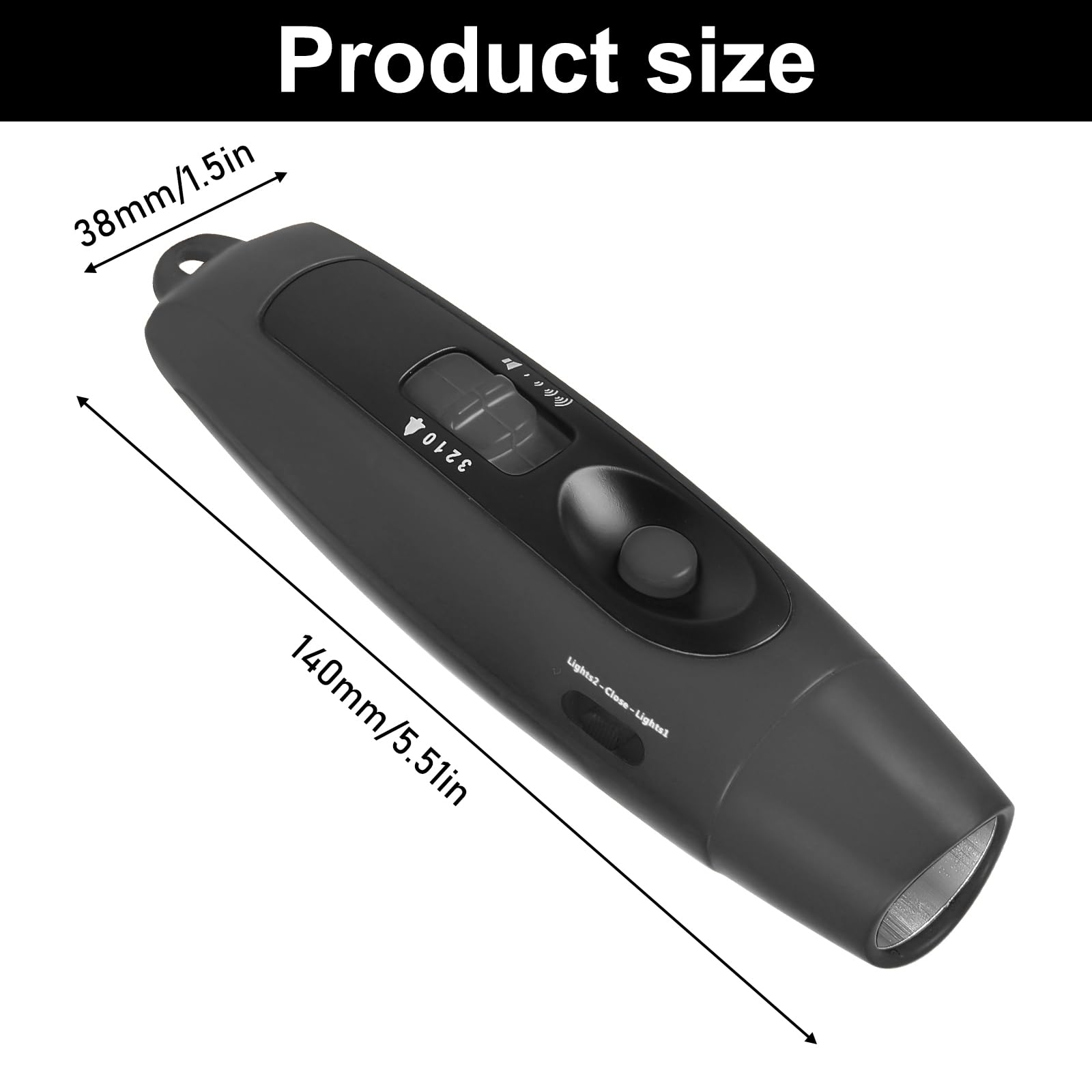 Silbato electrónico de mano con 3 tonos y 2 modos de luz LED, silbato deportivo portátil de alta frecuencia para entrenador y árbitro