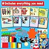 EZCRA Craft Kits for Kids Ages 4-8 - 21 Projects in 1 Craft Box for Kids - All Inclusive No Mess Arts and Crafts Kit, Educational Activity Box for Boys & Girls #1