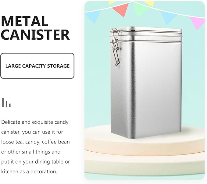 Contenedor de Almacenamiento de Café Hermético de Acero Inoxidable miniatura 6