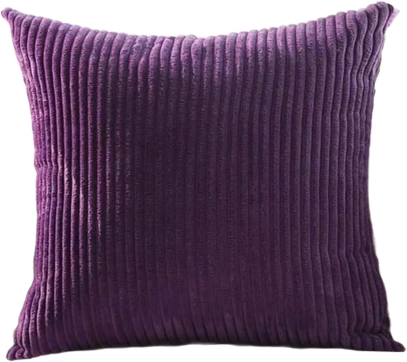 Housse de coussin en velours côtelé 40x40 cm lot de 2 taie d'oreiller douce déco canapé salon