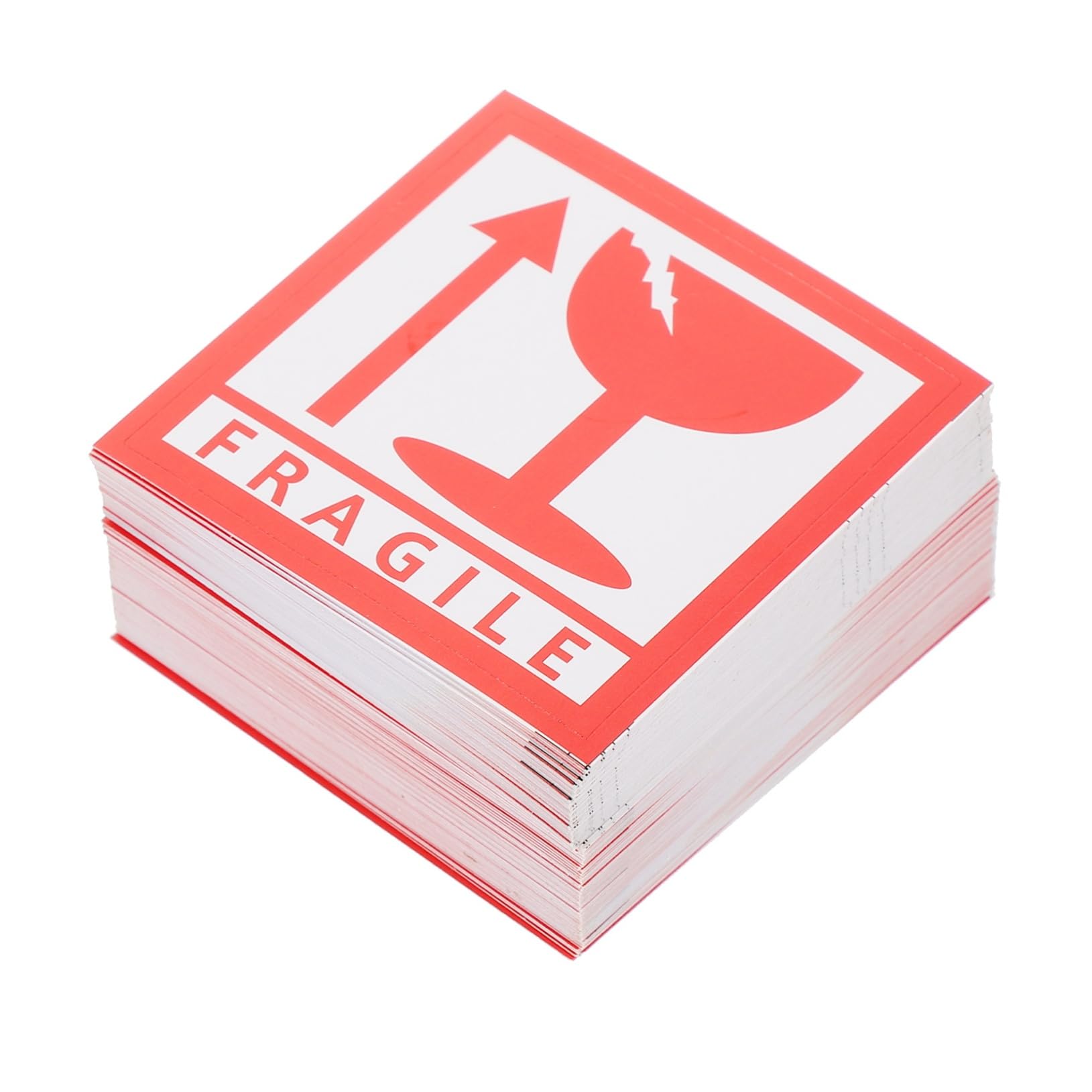 SEWACC 1000pcs Fragile Adhesive Sticker Handle Care Shipping Label Packing Warning Signs