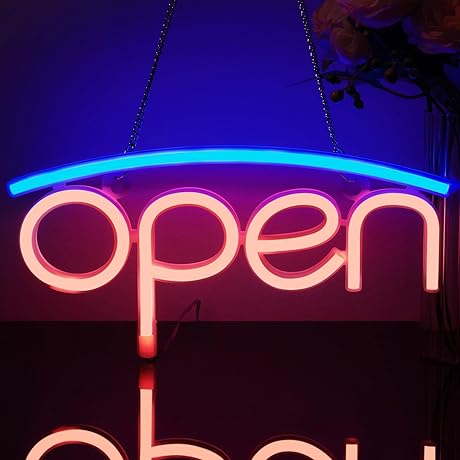 Cordless Battery Operated Open Signs for Business