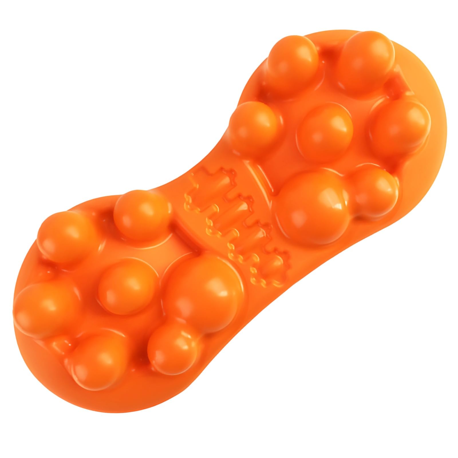 Dispositivo de tracción de acupresión, 14 protuberancias, diseño contorneado para cuello, hombros, lumbar, apoyo para el dolor de cadera, almohada de masaje naranja, herramienta de liberación