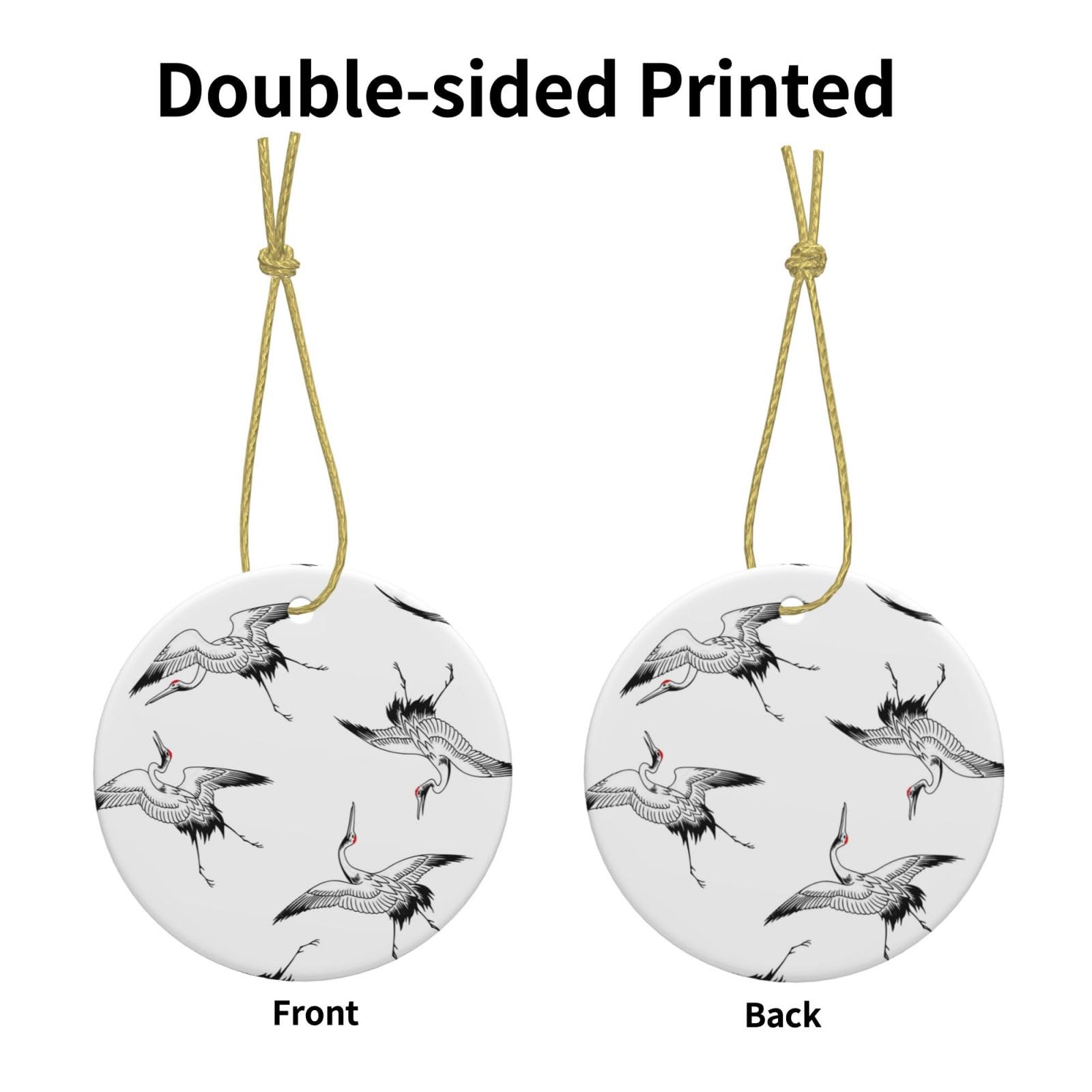 AUGUSTRUSH Ensemble De Décorations De Noël En Céramique Avec