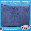 LOLA Microfiber Terry & Nylon Net Sponge Scrubber Pad, Non Scratch 2-Way Cleaning, Gently Scrubs & Wipes Clean, 1 Count #1