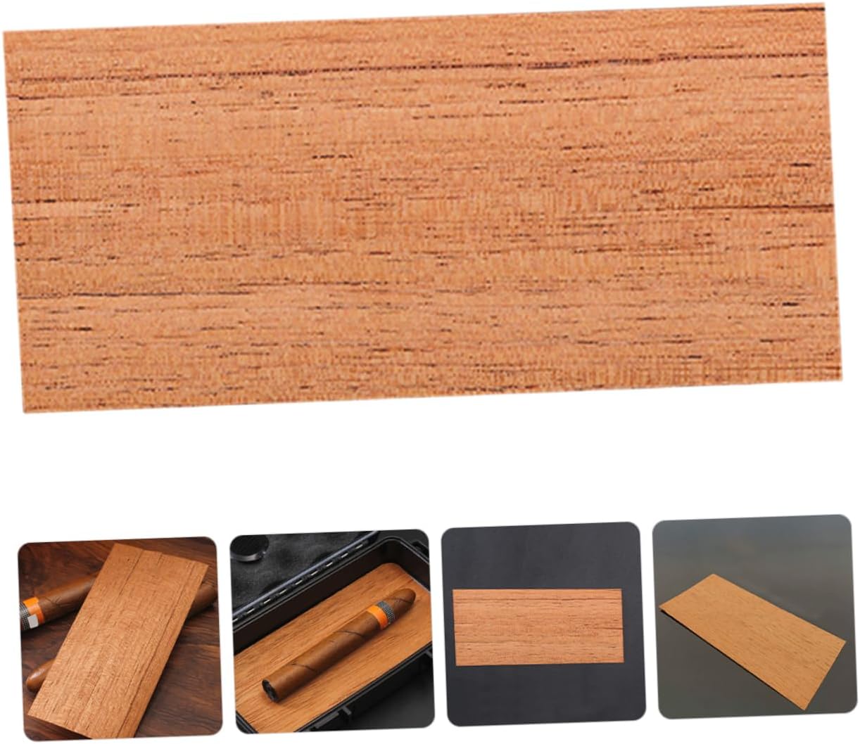 PartyKindom 50pcs Desktop Cigar Humidor Decor Genuine Cedar Sheets Chips Strip Supplies