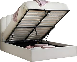 Cream Bed Frame with 49\