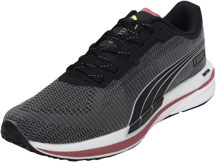PUMA Mens Deviate Nitro Running Sneakers Shoes - Black