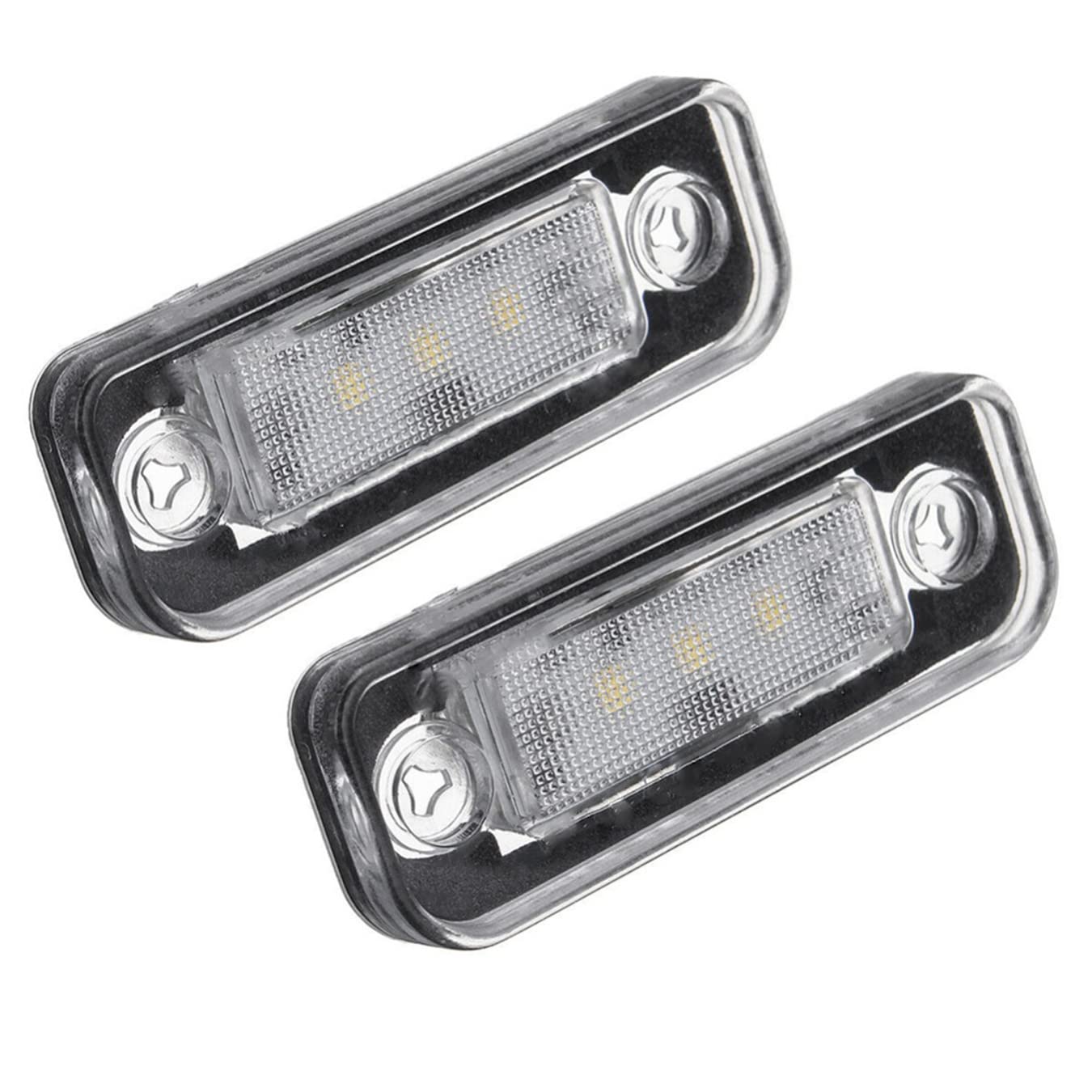 2 uds. Lámpara de luz LED para matrícula sin errores para m-erc-edes para b-enz W-203 5D W-211 W-219 R171 DC 12V 3- SMD luz blanca LED para matrícula