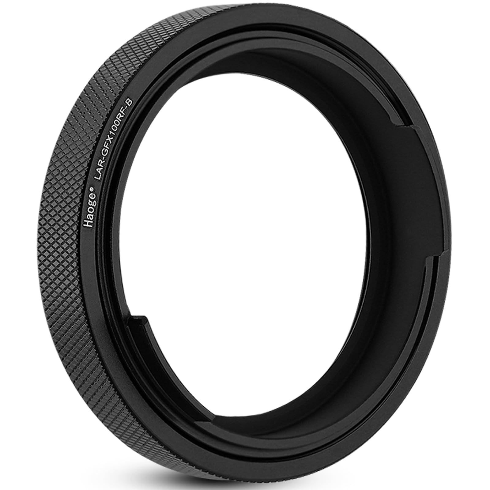 Haoge Pierścień do kaptura, adapter do Fujifilm GFX100RF, kwadratowa, metalowa osłona obiektywu, akcesoria Bayonet Shades kompatybilne z GFX100RF, oryginalny obiektyw, czarna