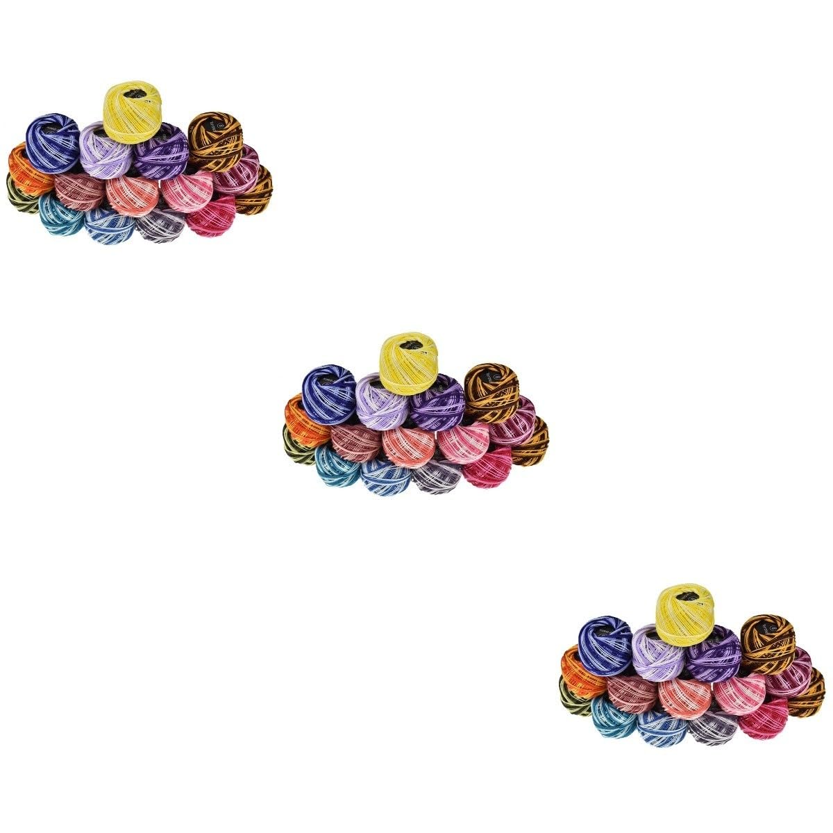 SHINEOFI 3piezas Hilo De Bordar Multicolor Para Manualidades De Hilo De Costura Para Proyectos De Bordado y Tonos