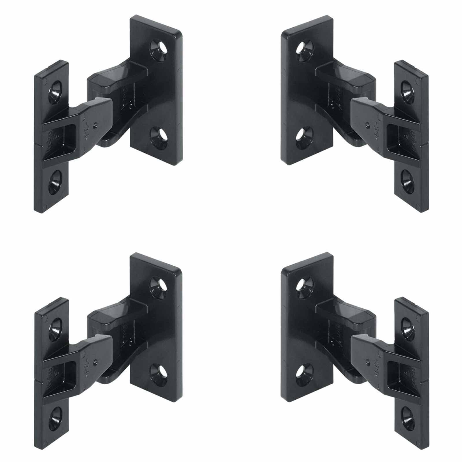 Push in Plinth Fasteners Fittings Press Fit Panel Clips x4,Panel Clips Push in, Black