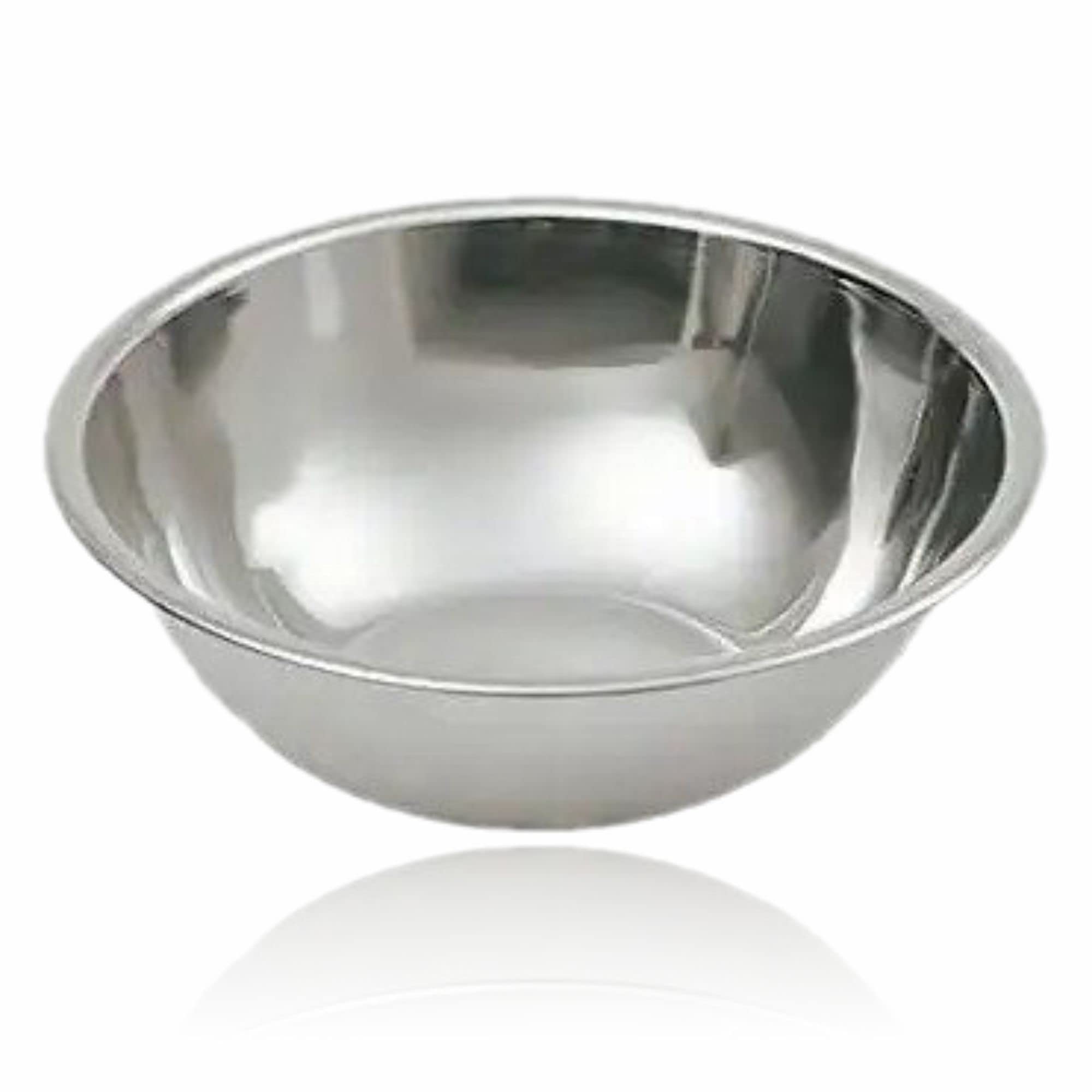 Deep Mixing Bowl Stainless Steel Baking Nesting Salad Beating Storing Food Kitchen Serving Preparing Deep Curry Bowl Multipurpose Cooking Supplies Home Chef Restaurant Prepping 24cm (1pc)
