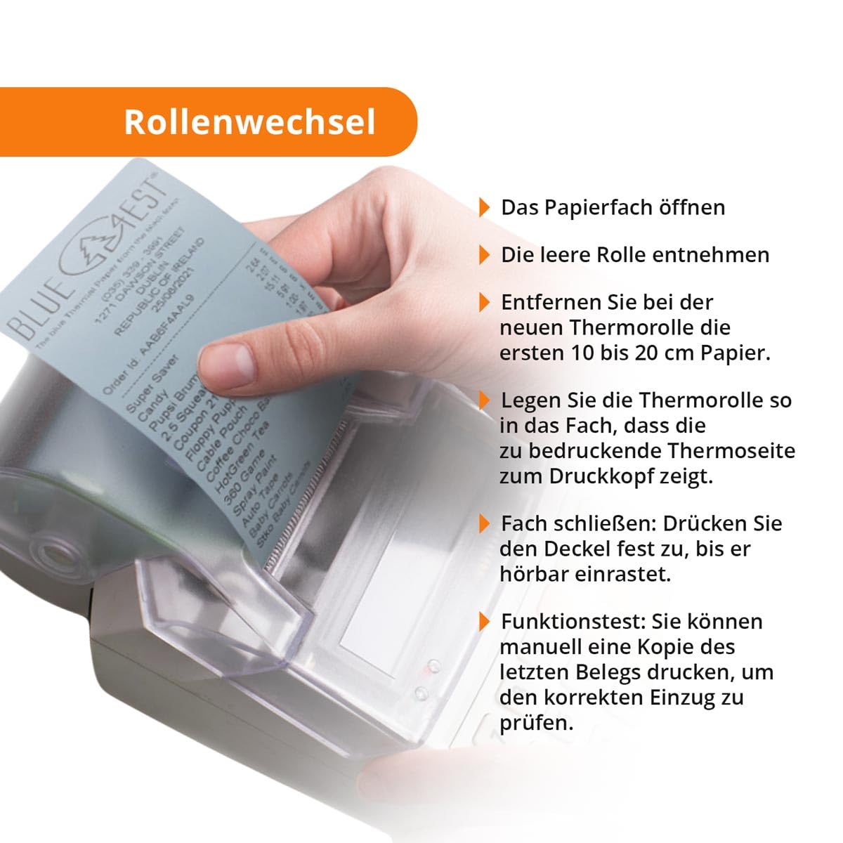 300 Stk. Blue4est® Öko Thermorollen mit SEPA Lastschrift | 57x15x12 mm Ø35mm | Länge: 15 m | blaues Thermopapier | EC Cash Geräte Rollen | HUTNER