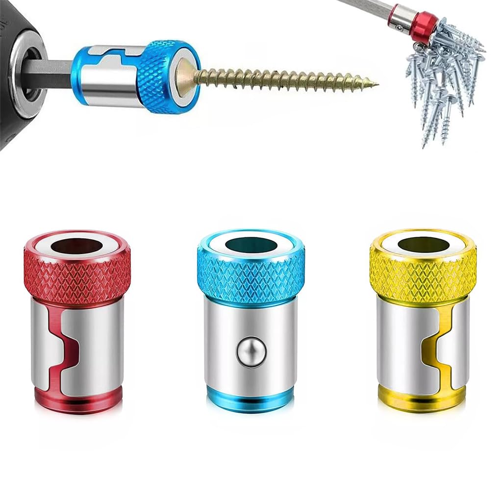 Serplex® 3Pcs Magnetic Screwdriving Bit Holder Strong Magnetic Screwdriver Head Ring Holder for 1/4 Screwdriver Drill Bits (B0D7MFN4ZM) Amazon Price History, Amazon Price Tracker