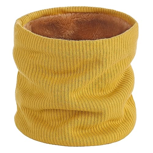 I Kua Fly Loop Schal Damen Herren Thermal Fleece Schlauchschal Winter Neckwarmer Herren Halstuch Winddicht Sportschal Halswärmer für Fahrrad Motorrad Skifahren (Gelb)