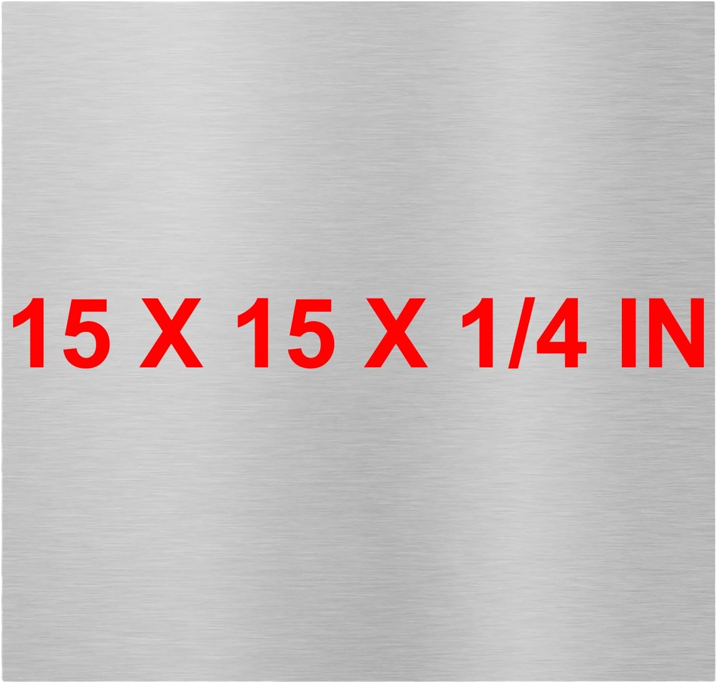 6061 T651 Aluminum Sheet Metal 15 x 15 x 1/4 Inch Flat Plain Aluminum Plate Covered with Protective Film, Heat Treatable Rectangle 6MM Aluminum Metal Plate for Industrial, Crafting