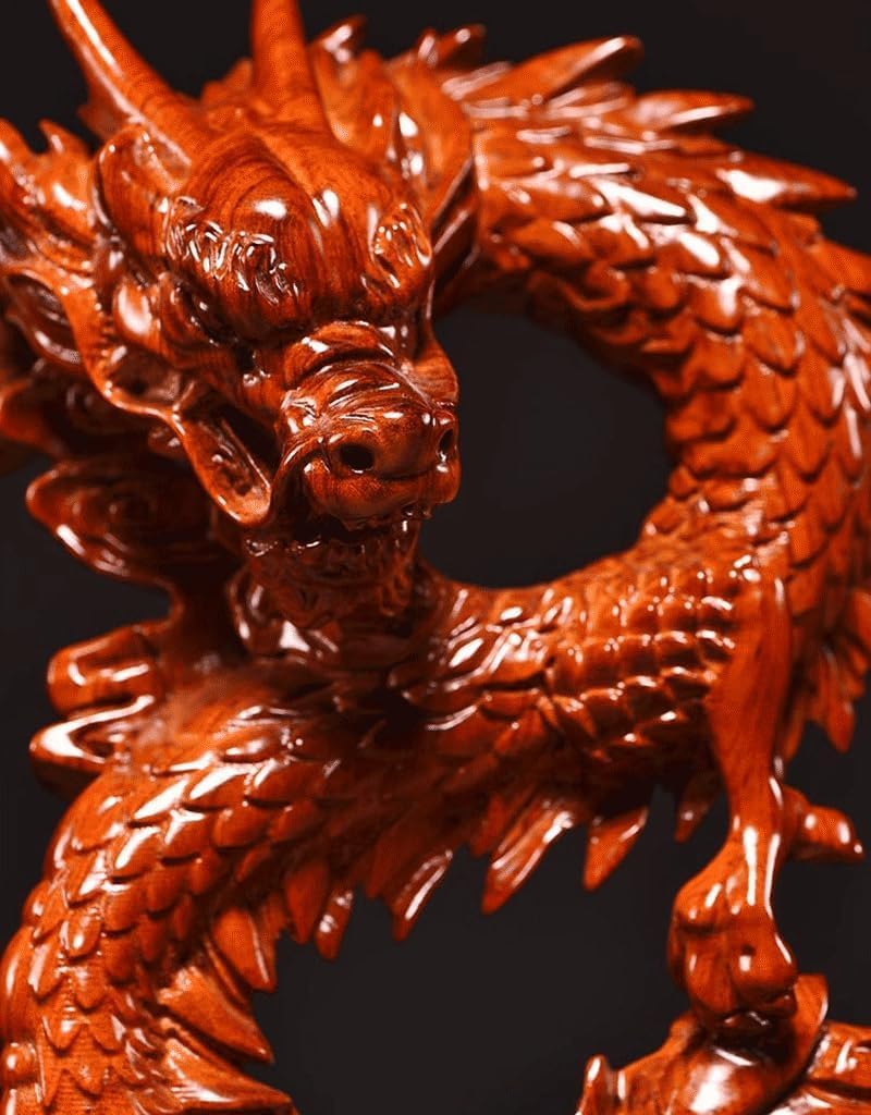 Feng Shui Drachenstatue, rot, 38,1 cm