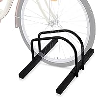 Vista 11 de WALMANN Soporte para bicicleta de piso para 2 bicicletas, soporte de estacionamiento para bicicletas, soporte de almacenamiento para bicicletas