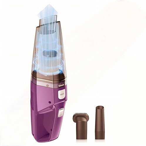 Aspiradora de mano inalámbrica: aspiradora de mano 3 en 1 recargable con potente succión de 8000 Pa, aspiradora de mano ligera de 1.7 libras,