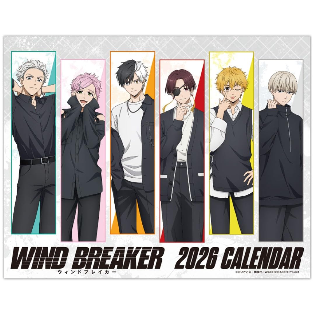 Amazon | ハゴロモ 卓上 WIND BREAKER 2026年 卓上 カレンダー CL26
