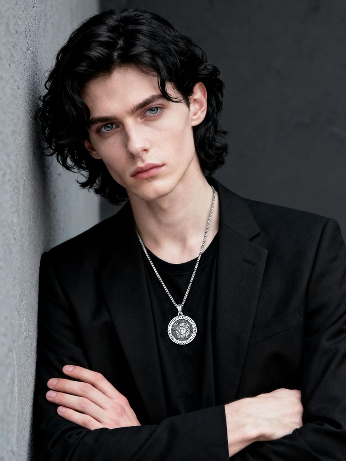 925 Sterling Silver Lion Necklace for Men Animal Pendant Lion Jewelry Gifts - Image 5