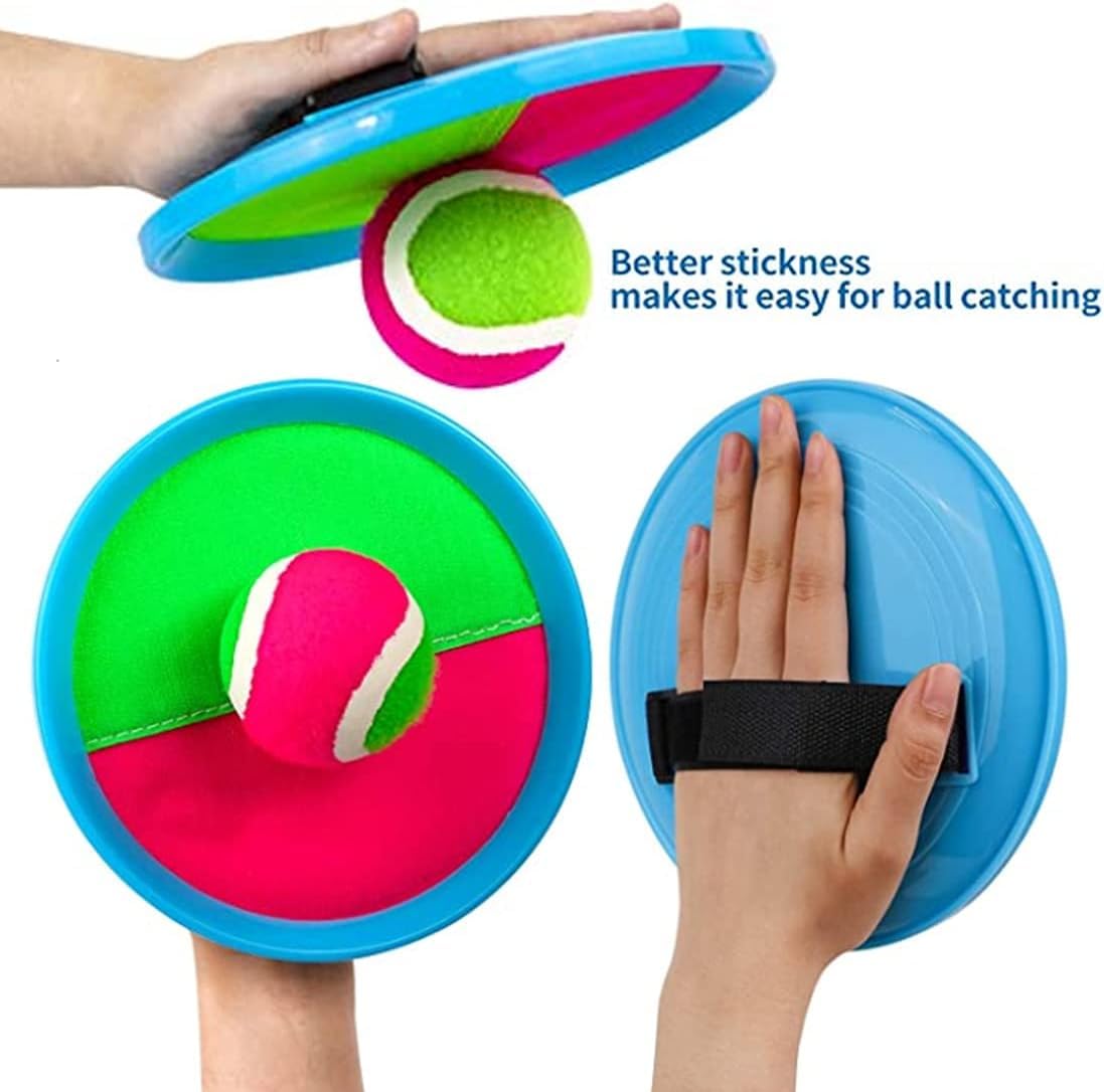 Jeu De Lancer Et Attraper – 2 Paires De Raquettes + 6 Balles, Imperméable, Pour Plage, Jardin, Piscine