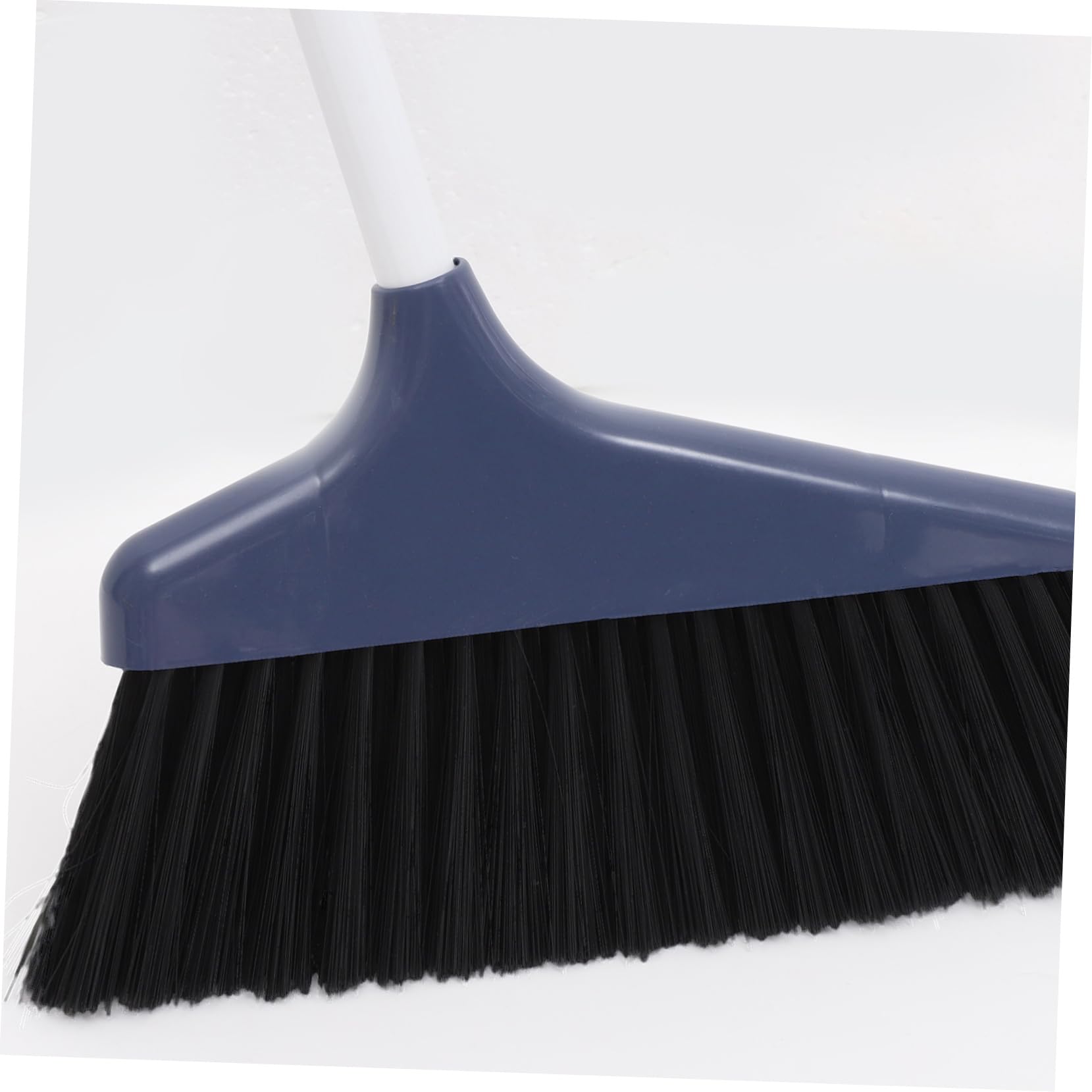 Kehrschaufel Besen Satz mit Langem Stiel, Blau, Kunststoff Metall Pet | Stand Up, Windstabile Schaufel, Schlanke Flexible Borsten, Haushaltsreinigung