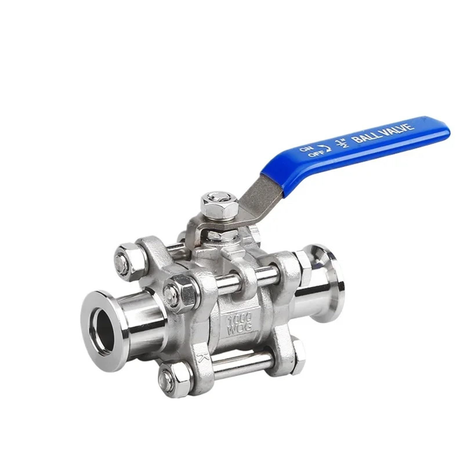 Vanne à bille KF25 en inox 304 à passage intégral pour brassage maison