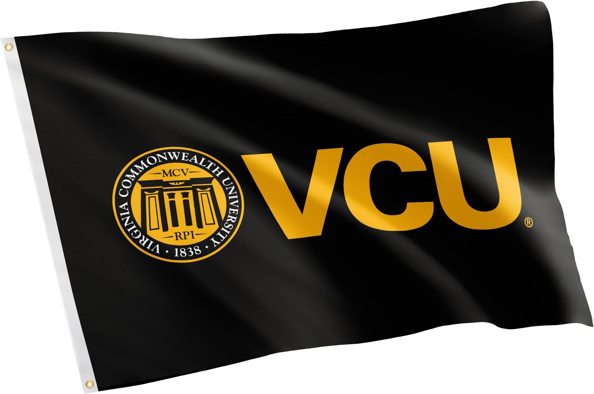 Desert Cactus Virginia Commonwealth University VCU Rams NCAA 100% Polyester Indoor Outdoor 3 feet x 5 feet Flag (Flag 7a)