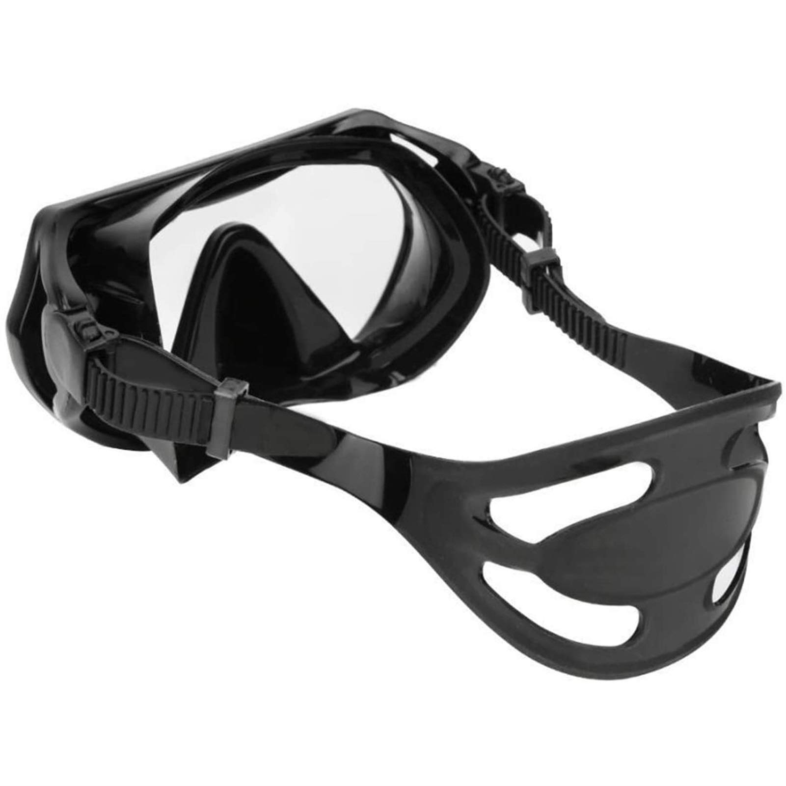 Schnorchelmaske, Tauchmaske, Silikon-Taucherbrille, Unterwasser-Bergungs-Scuba-Schwimmbrille, breite Sicht, Wassersportausrüstung für Erwachsene