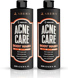 ABERA Gel de baño para acné para hombres con ...