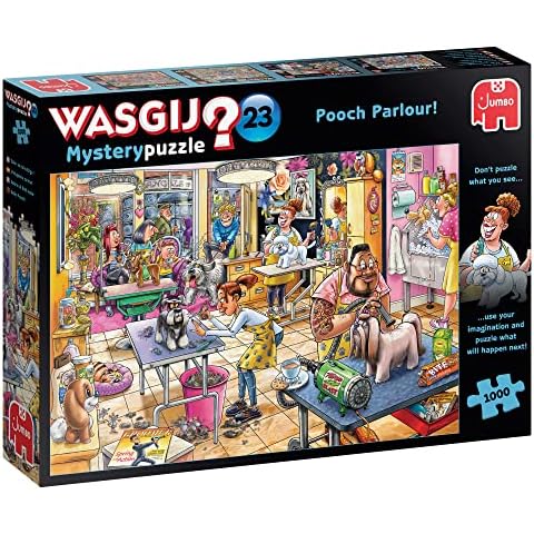 Jumbo, Wasgij Mystery 23, Pooch Parlour, Jigsaw Puzzles for Adults, 1000 piece Cover
