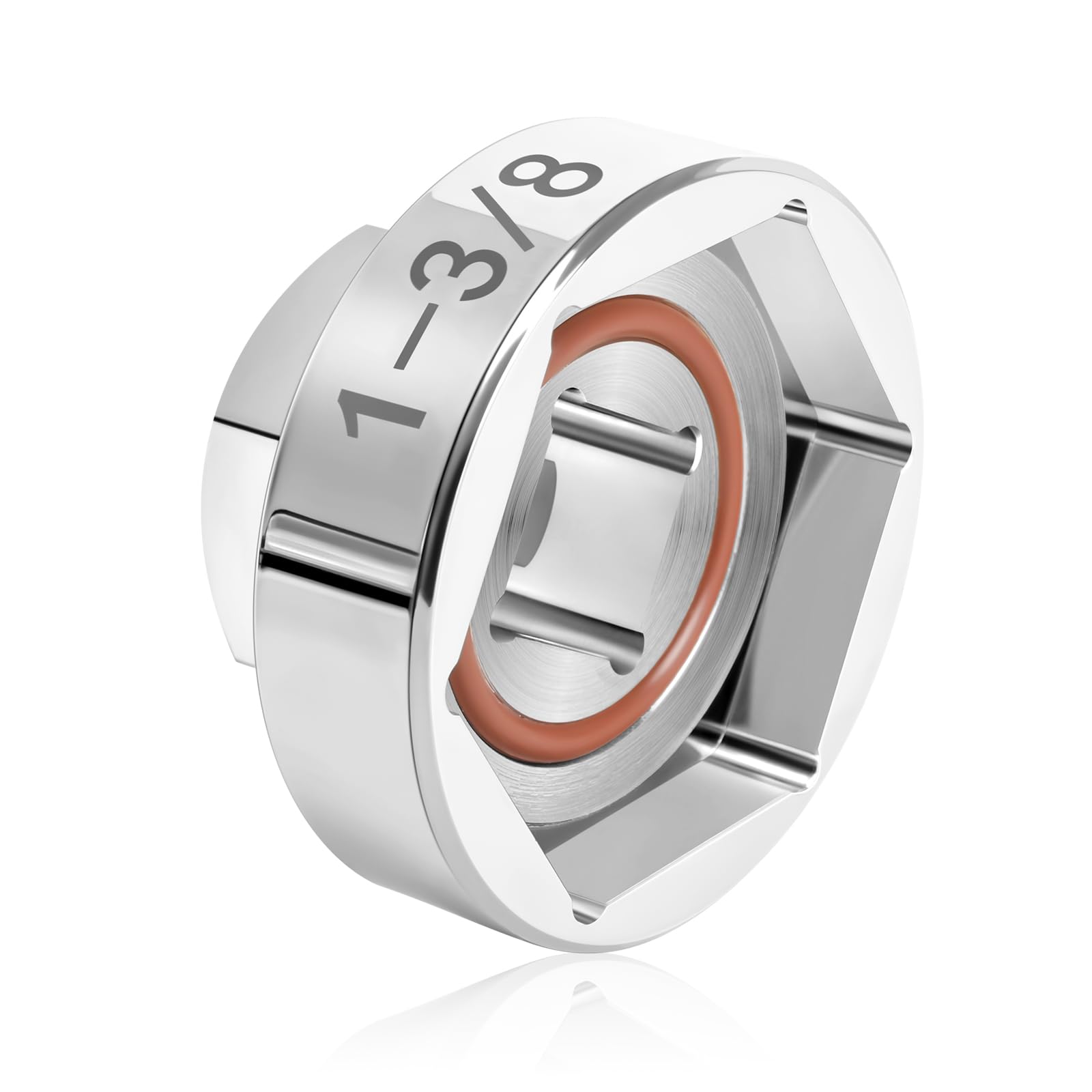 Fork Cap Nut Socket 1-3/8”?35mm? Hex for Harley Big Twins and Sportster Models Motorcycle, Alloy Steel Hex Fork Cap Nut Socket Tool (1pcs)